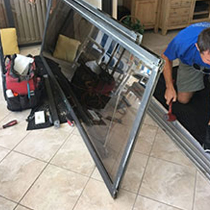 sliding glass door frame repair Westminster